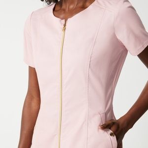 XS Jaanuu Jolie Pink Biker scrub top
